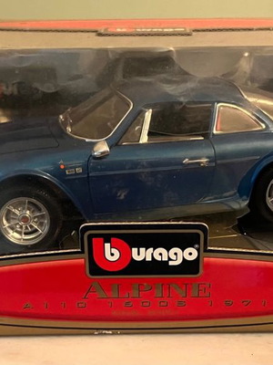 Burago Alpine A110 1600S 1971 1:18 καινούργιο με ταλαιπωρημένη συσκευασία