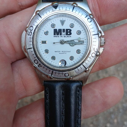 Men in Black MIB watch used, black and silver