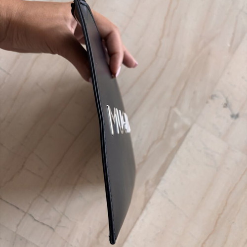 Mugler clutch bag with leather effect