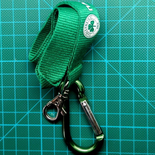 Panathinaikos fabric lanyard new, green