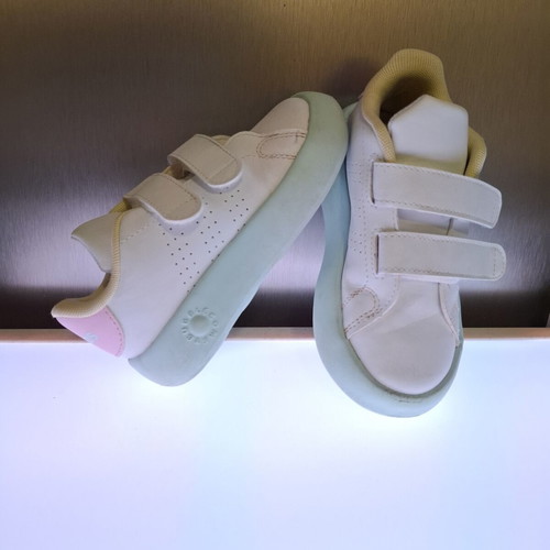 Adidas Bubble kids' sports shoes size 26 used, white mint pink