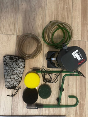 Aquarium like new with Eheim Classic 150 external filter and accessories