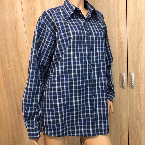 Barisal shirt new, size L/XL, white and blue
