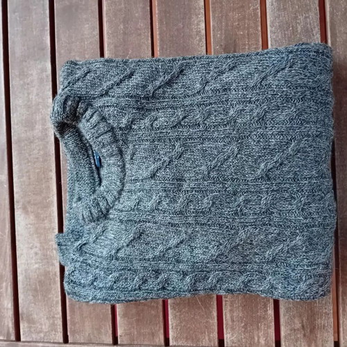 Gant bulky knitwear sweater L gray like new, 100% cotton