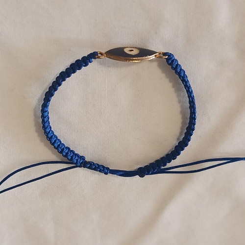 Women's bracelet blue with evil eye