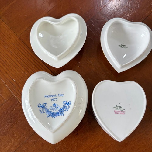 Spode Coalport Bone China Jewelry Boxes England like new