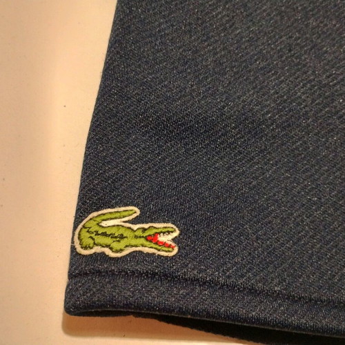 Lacoste men's vintage 80s shorts used, dark blue, size 4