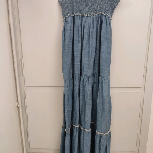 Boho denim dress Zara small used