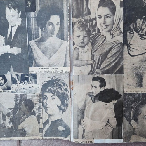 Album with actor photo clippings No2, 50 pages, 17x25cm