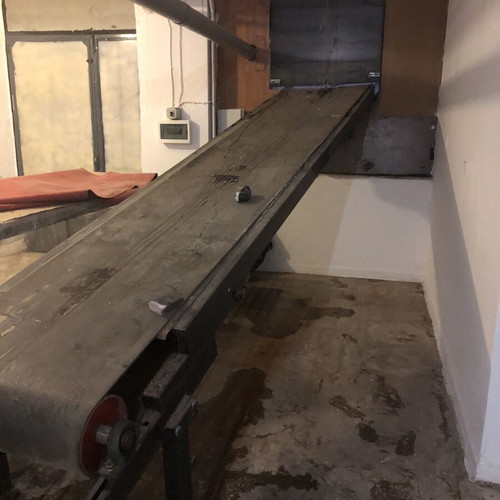 Industrial Conveyor Belt like new, 7m length, 70cm width, 3 HP motor