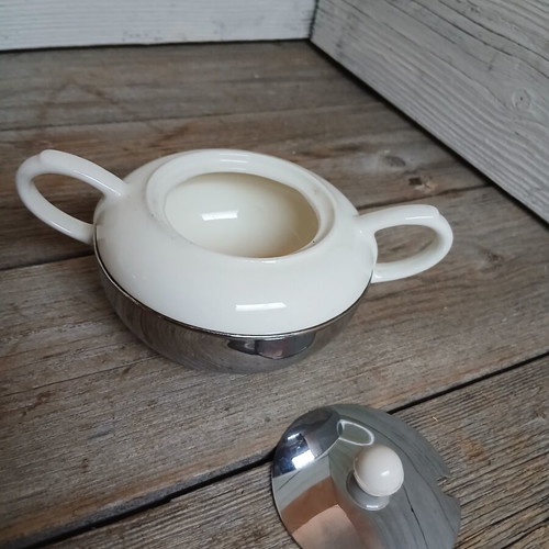 Benraad 1950 vintage theepot set used, Dutch kitchen design