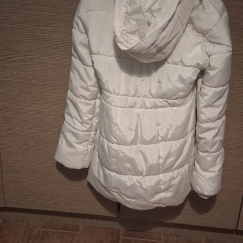 Winter padded jacket, white