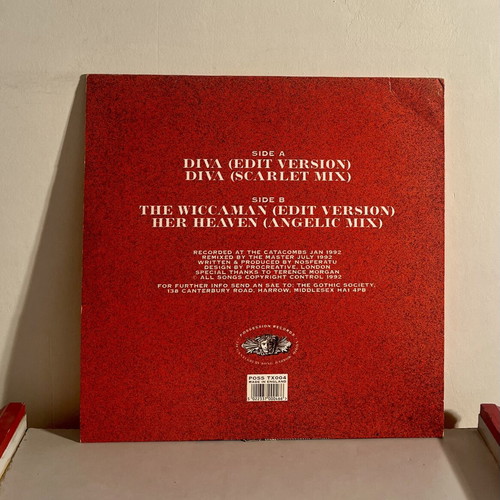 Nosferatu Diva 12" vinyl EP 1992 original UK pressing like new