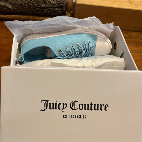Juicy Couture athletic shoes new, size 38, blue, wide fit