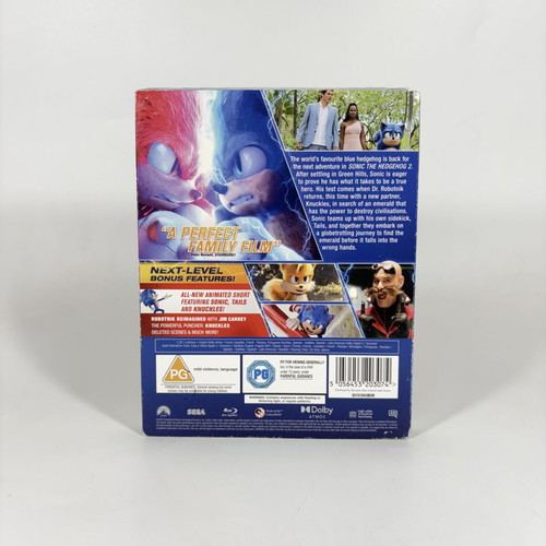 Sonic The Hedgehog 2 Blu-ray new, with English subtitles