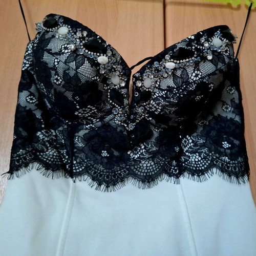 Cinema dress like new, black and white, size S