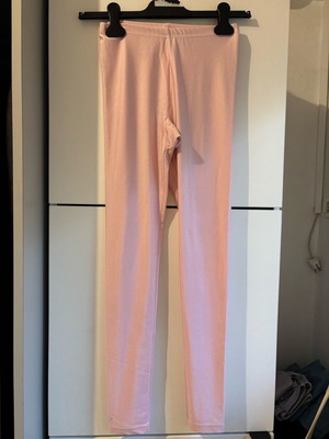 PCP leggings like new, soft pink metallic, one size