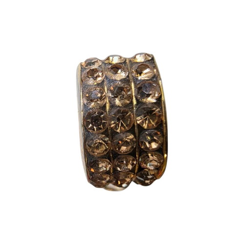 Vintage earrings like new, gold plated with stones
