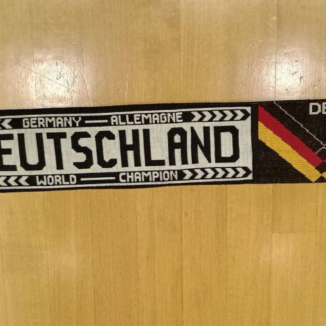 Germany 90s scarf new, double-sided