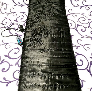 Στρώμα μασάζ (και θερμενόμενο) με τηλεχειριστήριο, μαύρο χρώμα, ελαφρύ