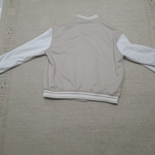 Zara College Jacket Like New, White and Beige, Size XL