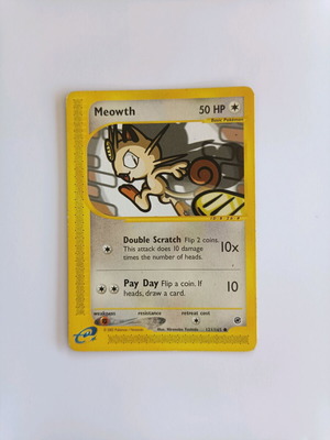 Κάρτα Meowth Pokemon Expedition Base Set 121/165 μεταχειρισμένη