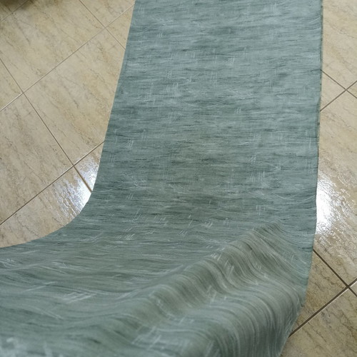 Curtain green chagali cotton gauze with 10% polyester new