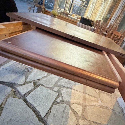 Extendable solid wood table refurbished over 2.20m length