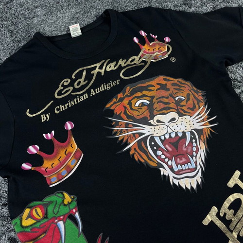 Ed Hardy Tattoo Artwork Graphic T-Shirt like new, size M, colorful