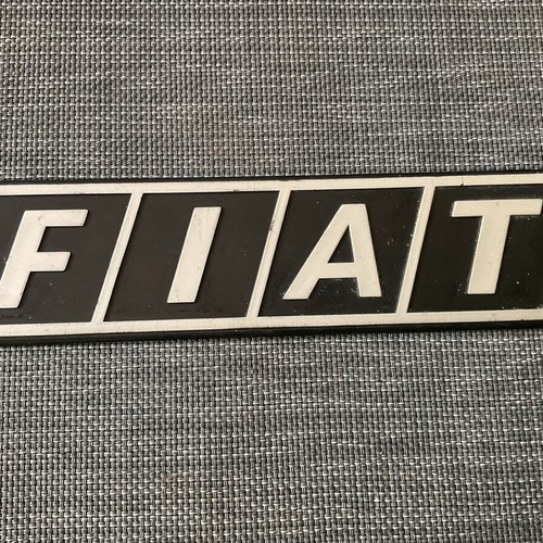 Fiat emblem used, large from old truck