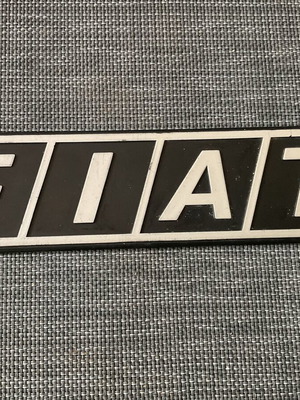 Fiat emblem used, large from old truck