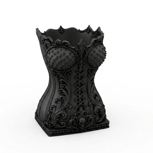 Gothic Corset Makeup Organizer new, dark elegant 3D printed design