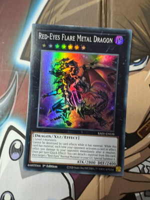Red Eyes Flare Metal Dragon Yu-Gi-Oh! card new, collectible