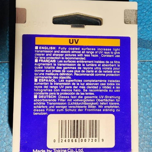 Hoya Filter UV 30.5mm Lens Filter New Sealed