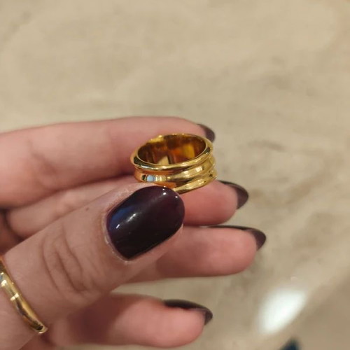 Ethnasia ring new, gold color