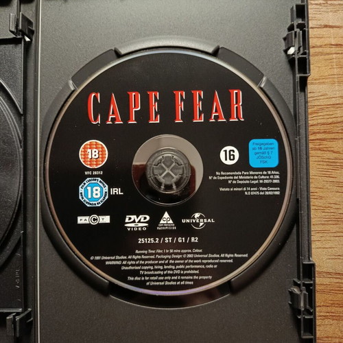 Cape Fear 2 Disc Edition DVD with Greek subtitles