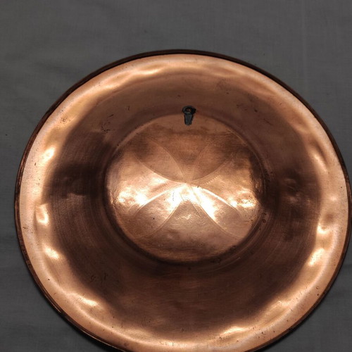 Copper plate with handmade designs from 1940s like new