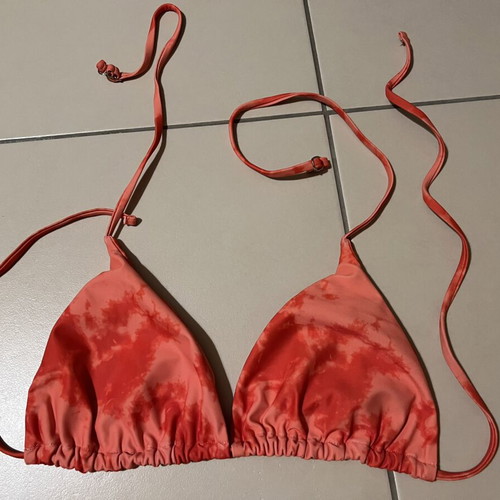 Shein swimwear top new, orange