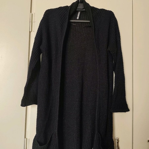 Chicorée Long Knitted Cardigan Used, Size XS, Black