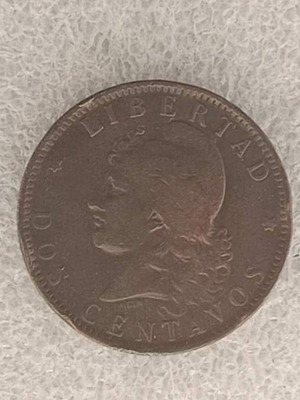 Argentina 1893 2 Centavos coin FD-8