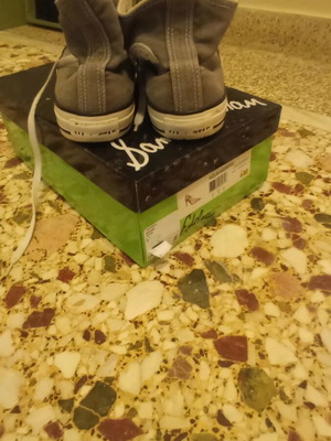 All Star Converse canvas boots used, gray, size 36