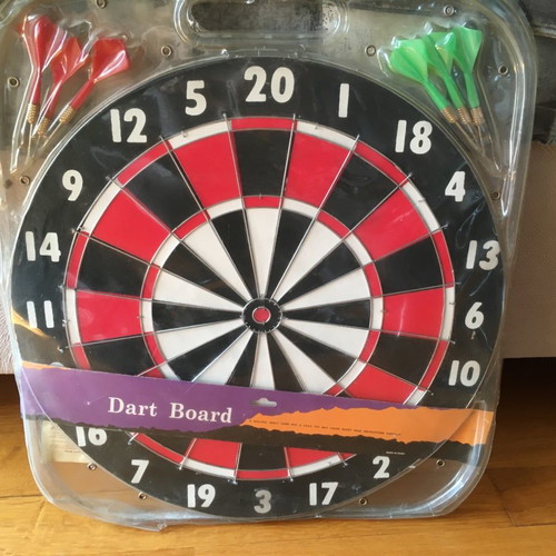 Dartboard game new, classic cork target with 2 games