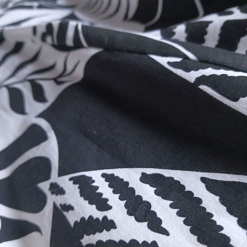 Strapless Dress black and white floral pattern made in Italy like new