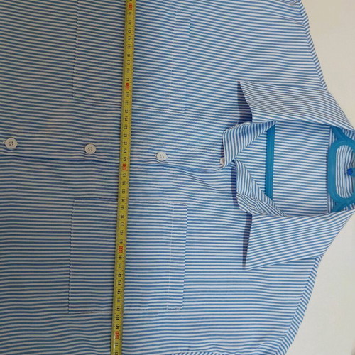 Women's shirt new, size L, white and blue