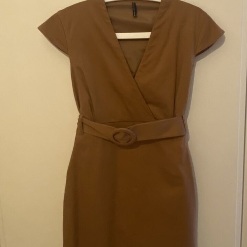 Naf Naf midi dress size 44, like new, brown