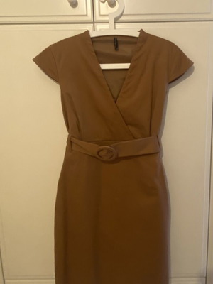 Naf Naf midi dress size 44, like new, brown