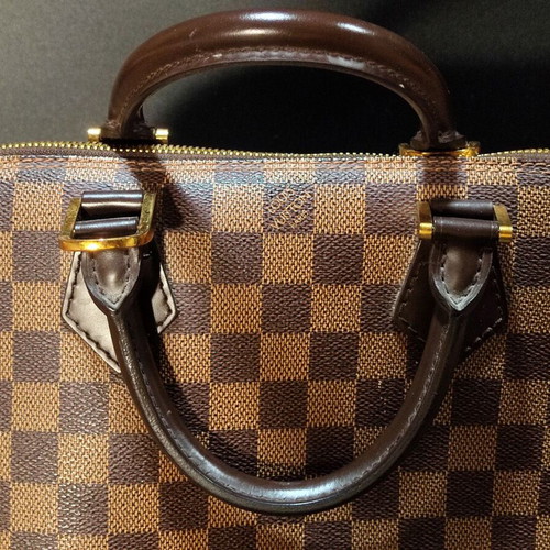 Louis Vuitton Alma Damier Ebene bag used, brown, size PM