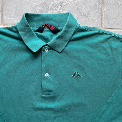 Robe di Kappa long sleeve polo shirt XL used, turquoise