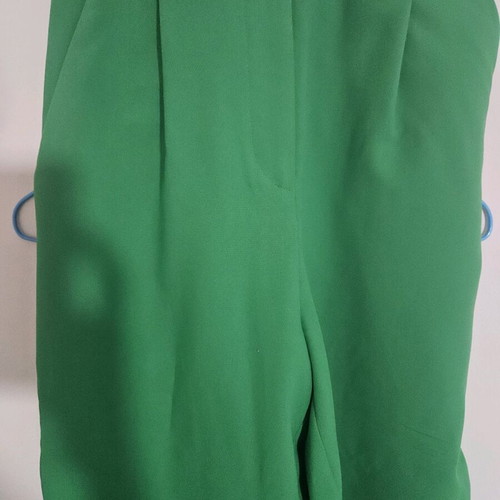 Zara pants XS like new, green, high-waisted suit style