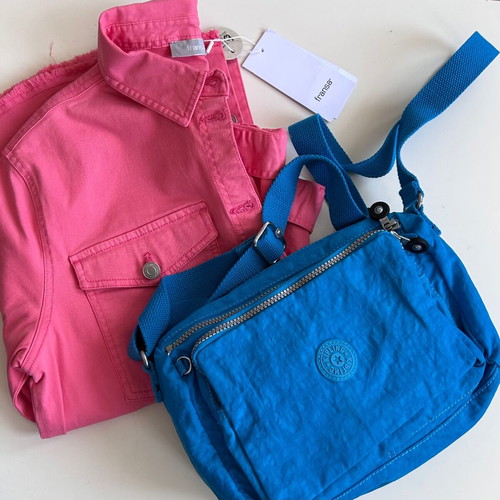 Fransa Pink Denim Shirt Jacket New